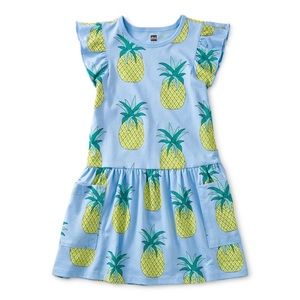 Tea Collection Flutter Sleeve Pocket Dress